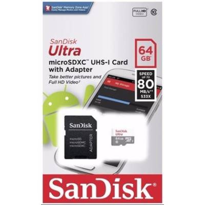 Cartão de Memória MicroSD 64gb Classe 10 Sandisk Original Cartão de Memória MicroSD 64gb Classe 10 Sandisk Original