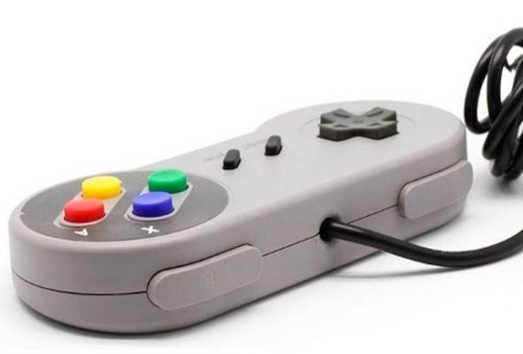 Controle Usb Super Nintendo Joystick Snes Emulador Pc Retro