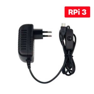 Fonte Raspberry Pi3 Pi 3 B E B+ 5v 3a c/Botão Liga e Desliga Fonte Raspberry Pi3 Pi 3 B E B+ 5v 3a c/Botão Liga e Desliga