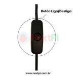 Fonte Raspberry Pi3 Pi 3 B E B+ 5v 3a c/Botão Liga e Desliga