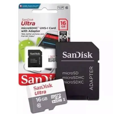 Cartão de Memória MicroSD 16gb Classe 10 Sandisk Original Cartão de Memória MicroSD 16gb Classe 10 Sandisk Original