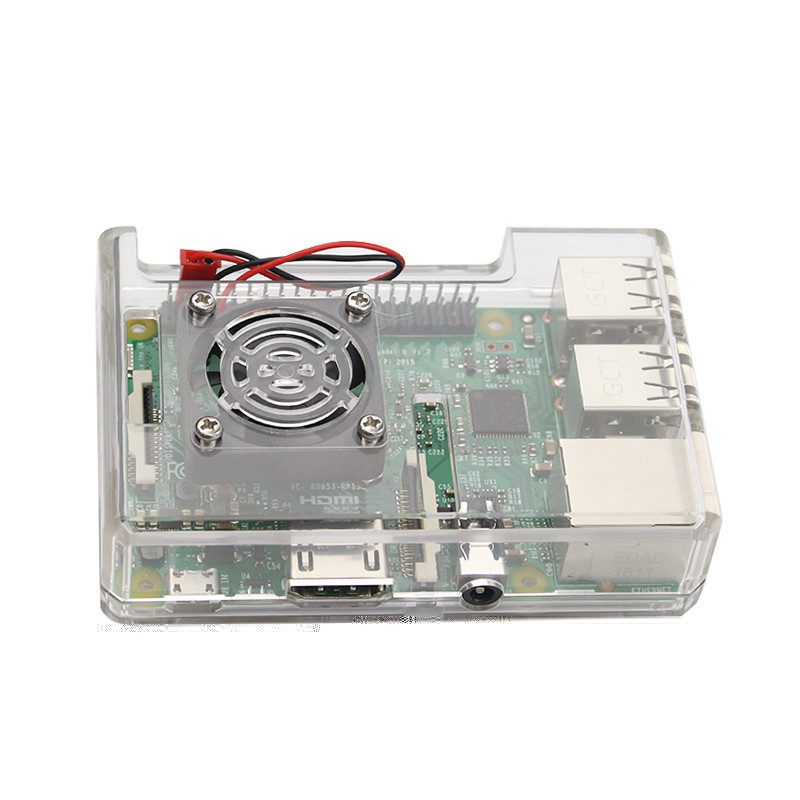Case Raspberry Model Pi3 B ou B+ Transparente