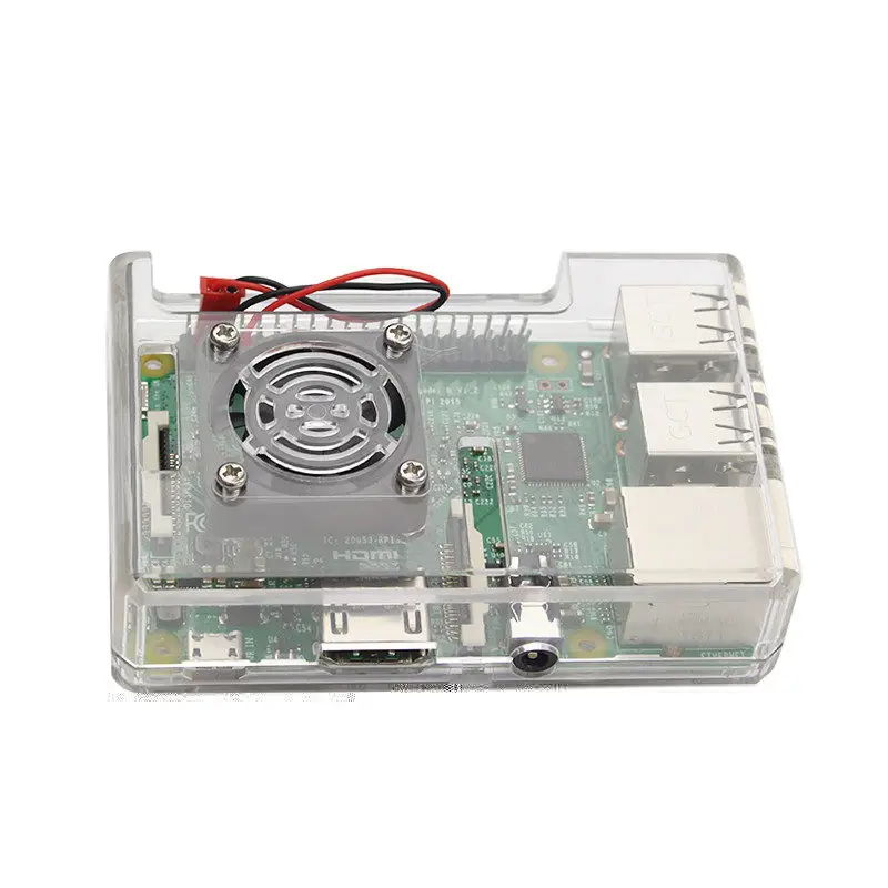 Case Raspberry Model Pi3 B ou B+ Transparente