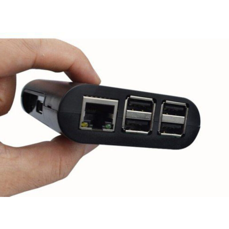 Case para Raspberry Pi 3 B e B+ em ABS Preto