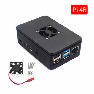 Case para Raspberry Pi 4 Model B + Cooler Fan