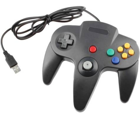 CONTROLE NINTENDO 64 - USB - PC - CORES - ANALÓGICO PADRÃO - RHALSTORE -  Jogos, Eletrônicos e Informática