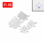 Kit de Dissipadores de Calor para Raspberry Pi 4 (4 Unid.)
