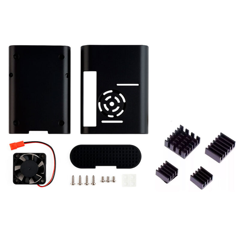 Kit Case Raspberry Pi 4 C/ Cooler + Dissipadores