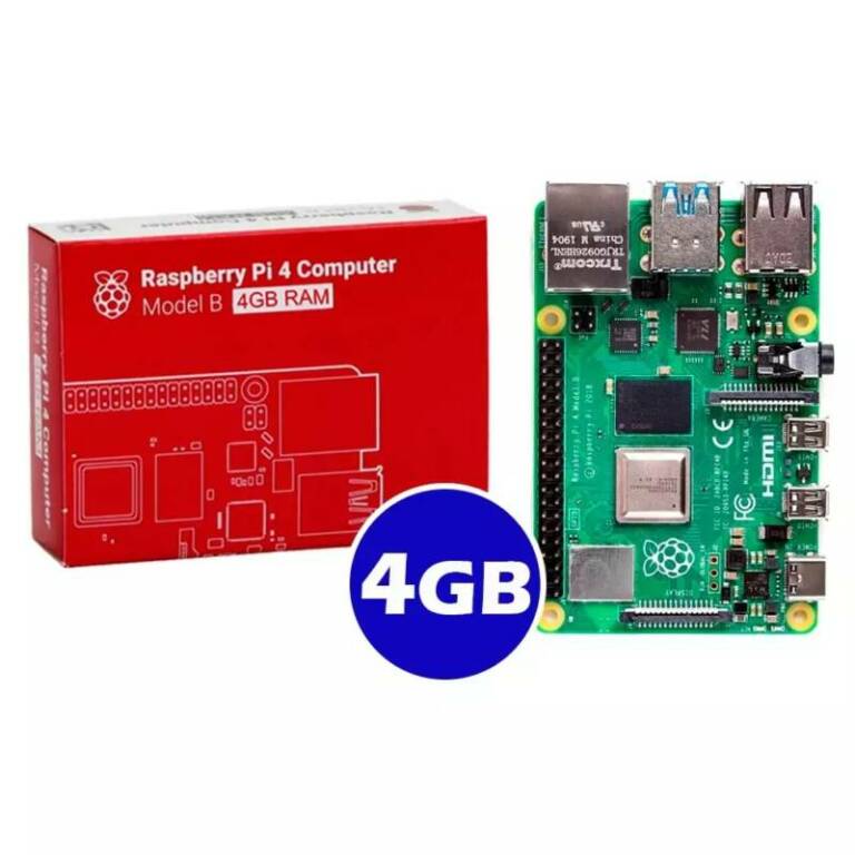 Raspberry Pi 4 Model B 4GB AC&HDMIケーブル付 Raspberry Pi 4 Model B 4GB Anatel - RetroConsole VideoGames Porto