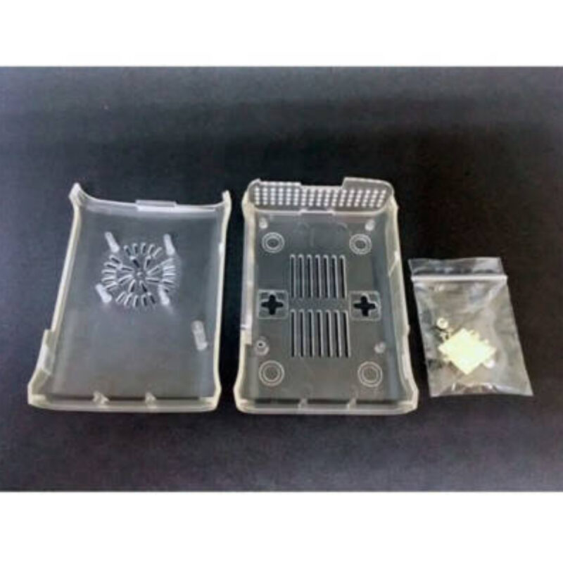 Case Transparente Raspberry Pi3 B e B+ c/Suporte para Cooler