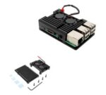 Case de Alumínio c/ Duplo Cooler p/ Raspberry Pi3 B ou B+