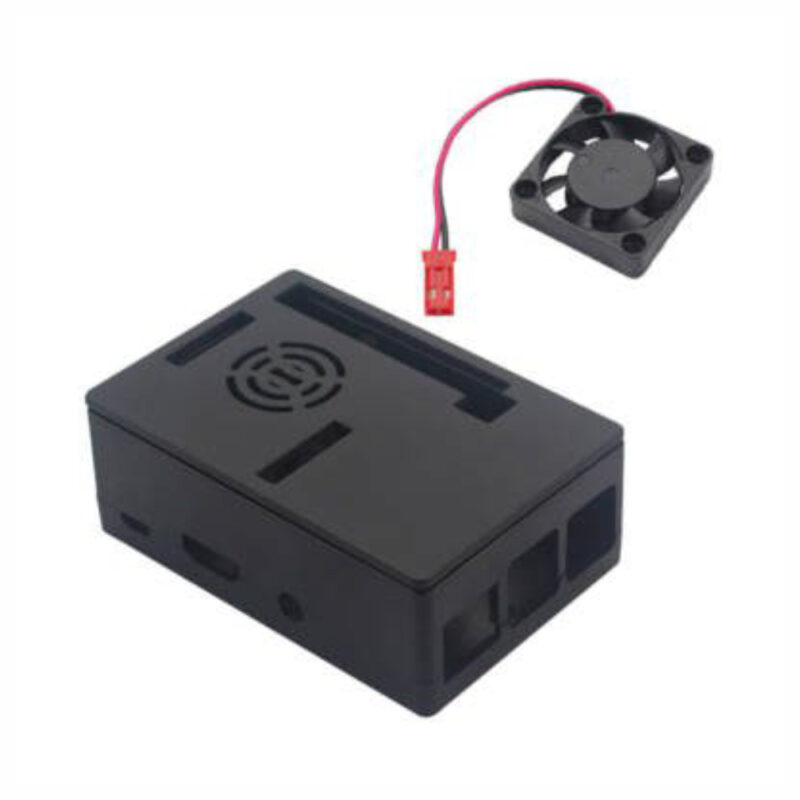 Tela Display Touch Screen 3.5 pol. p/ Raspberry Pi 3 + Case c/ Cooler e Dissipadores de Calor