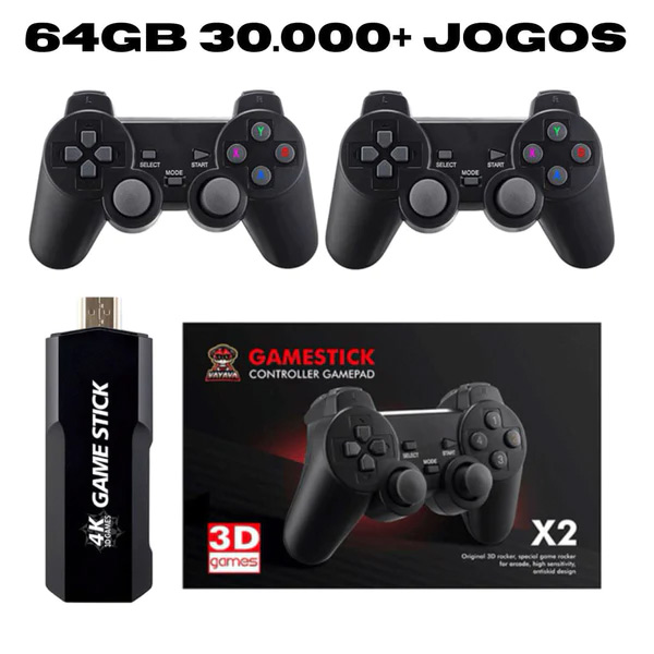 Game Stick Retrô GD10 Ultra 30.000 jogos + 2 Controles