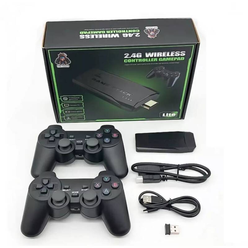 Game Stick Retrô 4K c/ 15000 Jogos + 2 Controles sem Fio na RetroConsole  VideoGames Porto Alegre