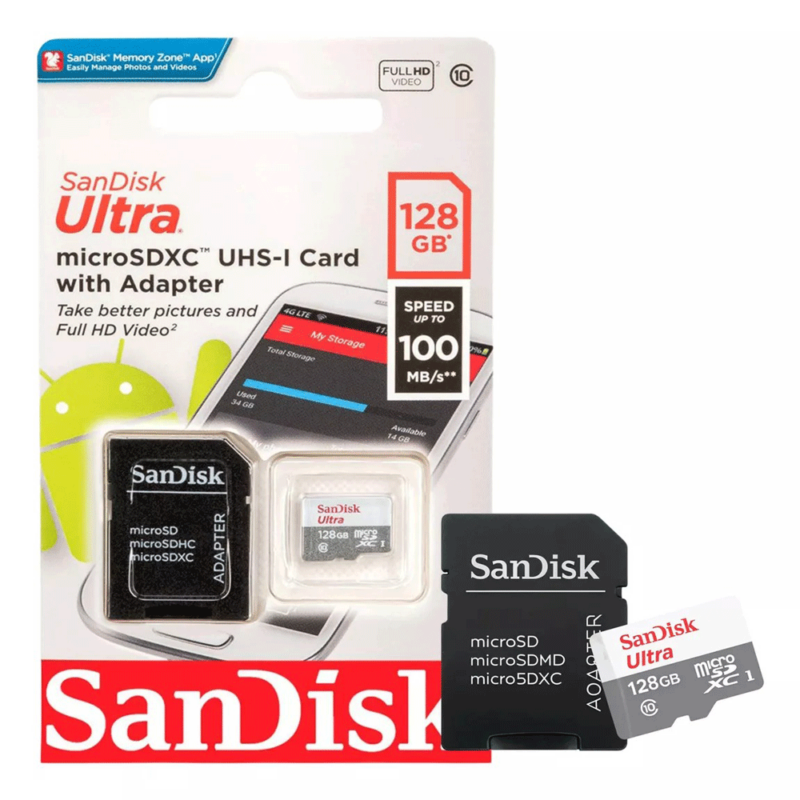 RPi3/RPi4/RPi5 Cartão Classe 10 Sandisk Ultra Original