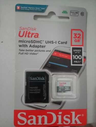 Click to view full screen Cartão de Memória MicroSD 32gb Classe 10 Sandisk Original photo review