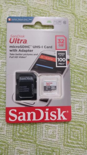 Click to view full screen Cartão de Memória MicroSD 32gb Classe 10 Sandisk Original photo review
