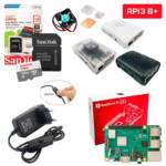 Kit Raspberry Pi 3 Model B+(Plus) c/ Case, Fonte, Cooler, Dissipadores + 128GB