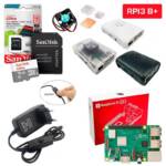 Kit Raspberry Pi 3 Model B+(Plus) c/ Case, Fonte, Cooler, Dissipadores + 16GB