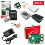 Kit Raspberry Pi 3 Model B+(Plus) c/ Case, Fonte, Cooler, Dissipadores + 64GB