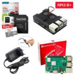 Kit Raspberry Pi 3 Model B+(Plus) c/ Case, Fonte, Cooler, Dissipadores + 16GB