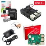 Kit Raspberry Pi 3 Model B+(Plus) c/ Case, Fonte, Cooler, Dissipadores + 32GB