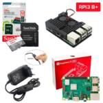 Kit Raspberry Pi 3 Model B+(Plus) c/ Case, Fonte, Cooler, Dissipadores + 64GB