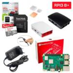 Kit Raspberry Pi 3 Model B+(Plus) c/ Case, Fonte, Cooler, Dissipadores + 16GB