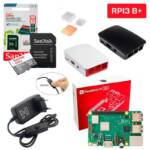 Kit Raspberry Pi 3 Model B+(Plus) c/ Case, Fonte, Cooler, Dissipadores + 64GB