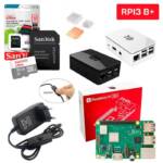 Kit Raspberry Pi 3 Model B+(Plus) c/ Case, Fonte, Cooler, Dissipadores + 32GB