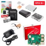 Kit Raspberry Pi 3 Model B+(Plus) c/ Case, Fonte, Cooler, Dissipadores + 16GB