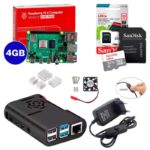 Kit Raspberry Pi 4 8GB c/ Case, Cooler, Fonte, Dissipadores + 32GB