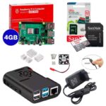 Kit Raspberry Pi 4 8GB c/ Case, Cooler, Fonte, Dissipadores + 64GB