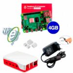 Kit Raspberry Pi 4 4GB c/ Case Oficial, Fonte e Dissipadores