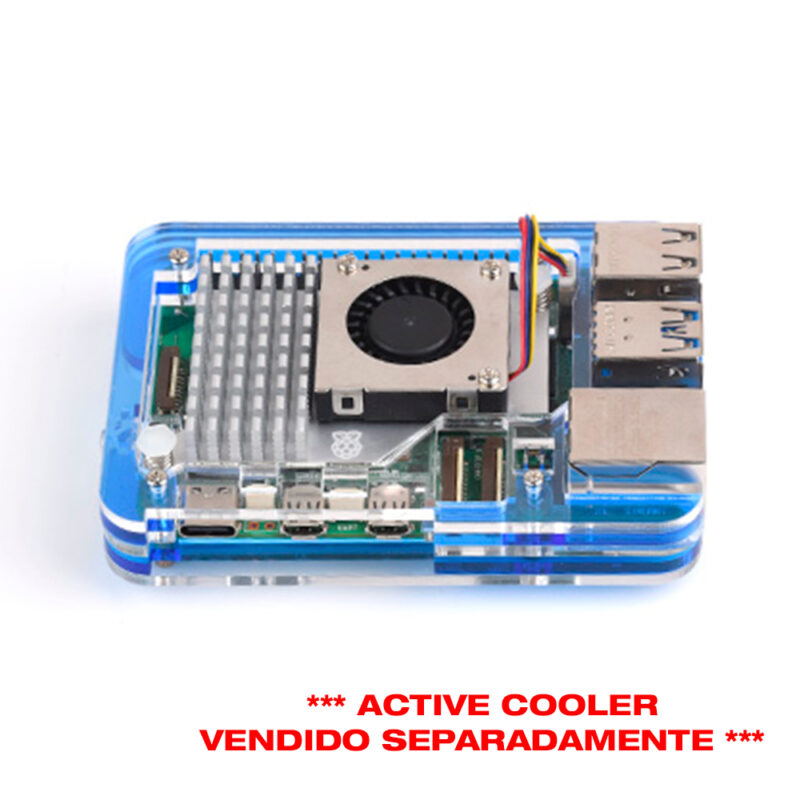 Case em Acrílico de 5 camadas para Raspberry Pi 5