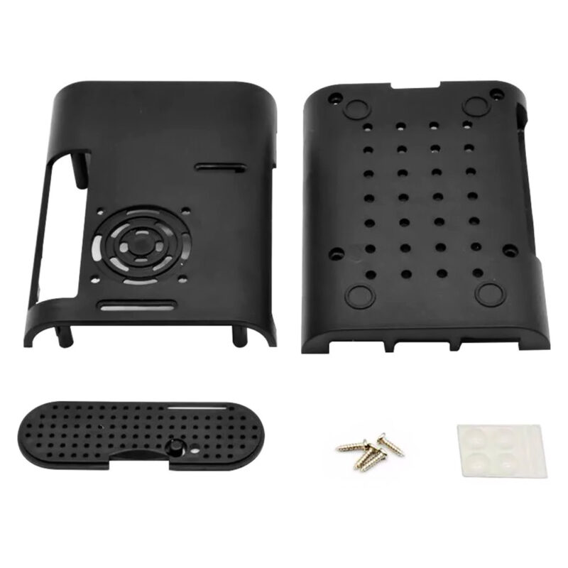 Case + Cooler Fan e Dissipadores para Raspberry Pi 5