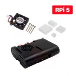 Case + Cooler Fan e Dissipadores para Raspberry Pi 5