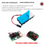 Cooler Fan Duplo P/ Raspberry Pi 3, Pi 4 e Pi 5