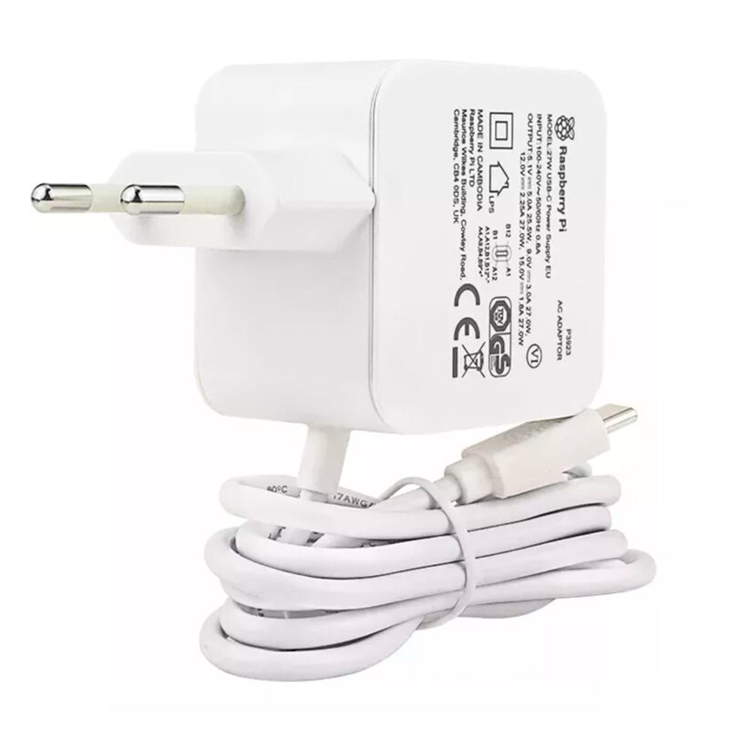 Fonte Oficial para Raspberry Pi 5 Branca