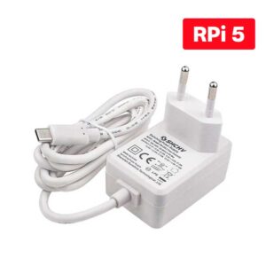 Fonte Branca 5.1V 5A Real para Raspberry Pi 5 Fonte Branca 5.1V 5A Real para Raspberry Pi 5