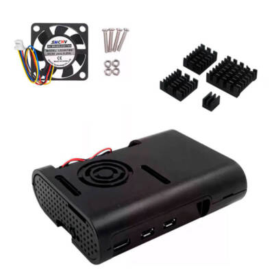 Case + Cooler PWM e Dissipadores para Raspberry Pi 5