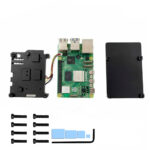 Kit Raspberry Pi 5 4GB c/ Case Metal c/ Cooler Fan e Fonte 27W