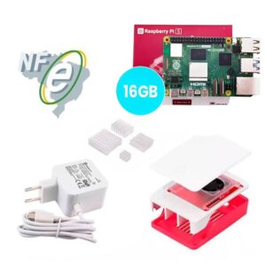 Kit Raspberry Pi 5 16GB c/ Case Oficial e Fonte Original