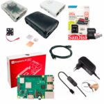 Kit de Acessórios p/ Raspberry Pi 3 com Case, Cooler, Dissipadores e Fonte c/ botão ON/OFF