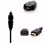 Cabo HDMI + Adaptador Micro HDMI e Adaptador Mini HDMI