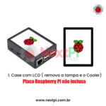 Tela Display Touch Screen 3.5 pol. p/ Raspberry Pi 3 + Case