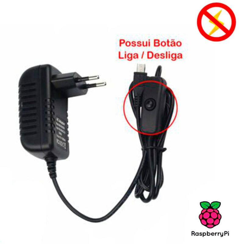 Kit Raspberry Pi 3 Model B+(Plus) c/ Case, Fonte, Cooler e Dissipadores