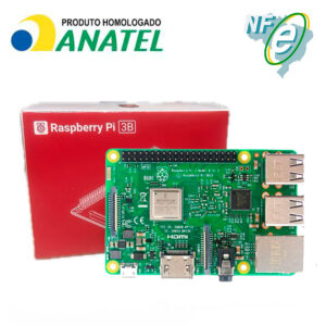Kit Raspberry Pi 3 Model B c/ Case, Fonte 5V, Cooler e Dissipadores