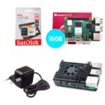 Kit Raspberry Pi 5 16GB c/ Case Metal c/ Cooler Fan e Fonte 27W Kit Raspberry Pi 5 16GB c/ Case Metal c/ Cooler Fan e Fonte 27W