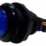 Botão Fliperama Acrílico Preto c/Micro